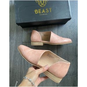 BEAST FASHION Pink Loafers